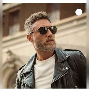 NWT Randolph Aviator Military Special Edition Matte Black Polarized Sunglasses